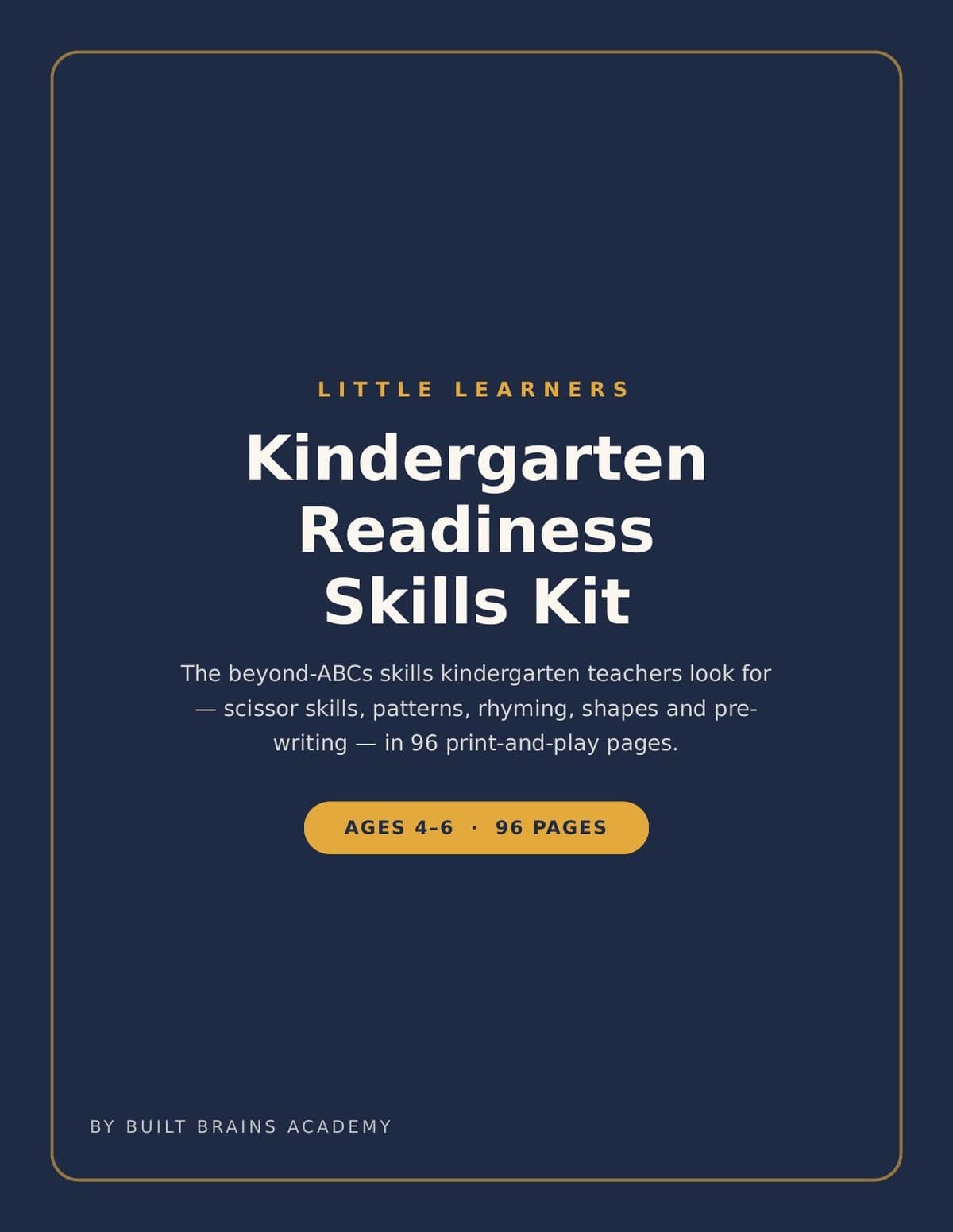 Little Learners — Kindergarten Readiness Skills Kit