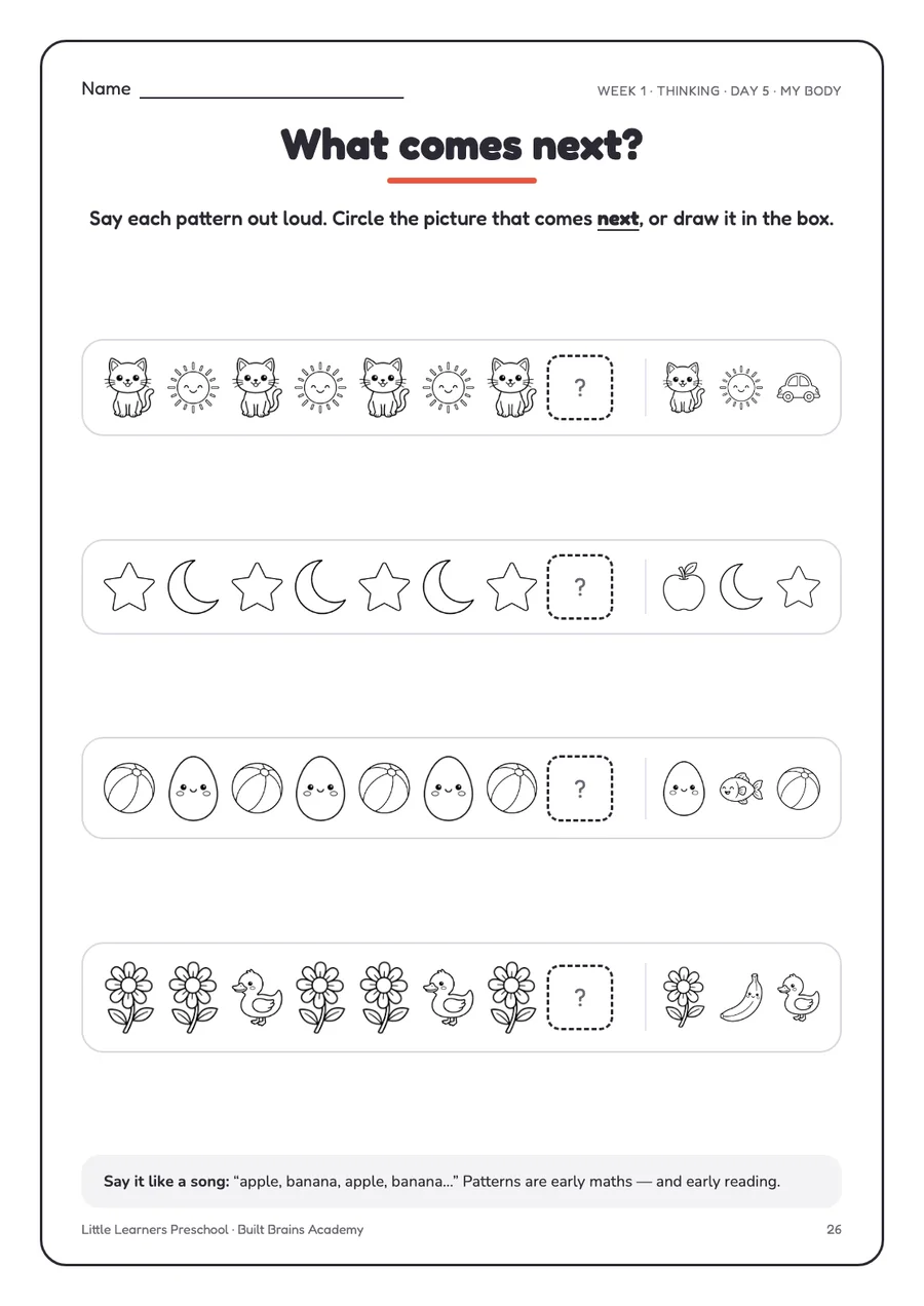Friday: Create and play